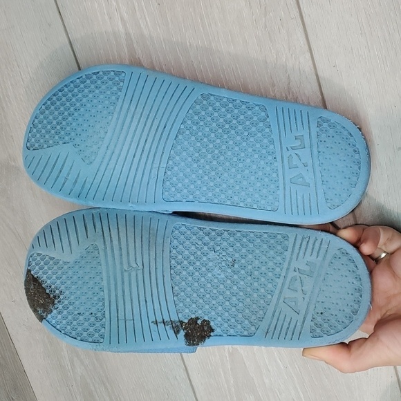 APL Womens Big Logo Slide Labs Flats shoes sz 8 - Picture 8 of 10